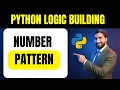 Number Pattern in Python Pattern Printing Q6 Python Logic Building for Beginners in Hindi