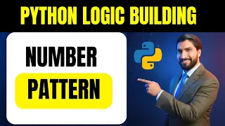Number Pattern in Python Pattern Printing Q6 Python Logic Building for Beginners in Hindi