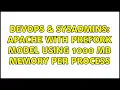 DevOps SysAdmins Apache with prefork model using 1000 MB memory per process 2 Solutions