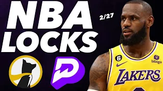 PRIZEPICKS NBA THURSDAY 2/27/25 - FREE PICKS!!! - (75% HIT RATE!!!) - BEST PLAYER PROPS - NBA TODAY
