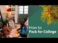 What to pack for college