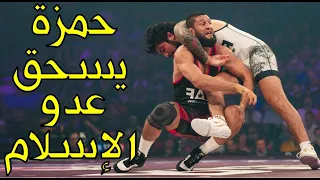 حمزة تشيماييف يسحق المقاتل الأمريكي العنصري ديلون دانيس بعد شتمه للمسلمين! الانتقام المنتظر!!