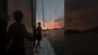 Laundry living on our sailboat? #shorts #sailing #boatlife