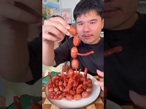 ทอยลูกเต๋าสุ่มกินพริกไส้กรอกอีสาน #pingpantira #tiktokพากิน
