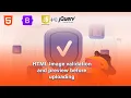 Preview image before upload in html css javascript CodeWithHarry