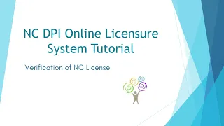 Verification of NC License
