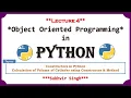 OOPs in Python Lecture 4 Constructors Methods and Attributes