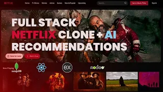 Build a Full Stack Netflix Clone with AI Movie Recommendations React js Node js App MERN 2025