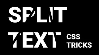How to make text split on hover Pure css Effect HTML5 CSS3 Techy Programmers