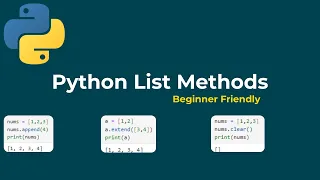Python Lists Tutorial All Built-in Methods Explained Simply