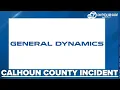 Pyrotechnics incident reported at General Dynamics Armament in Calhoun County
