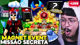 🔴 ULTIMA MISSÃO SECRETA e PEGANDO TODOS os ITENS do MAGNET EVENT da UPDATE 30 do BLOX FRUITS! LIVE