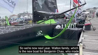 Vendee Arctique 2022 Race Village Dock Walk Pip Hare and Joff Brown Parts1and2
