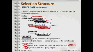 SELECT CASE statement QBASIC