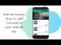 Android tutorial - How to add Carousel in your android app Easy Steps