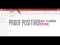 Proof Positive - Weekly Schedule Shift Planning Tutorial