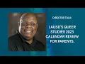 LAUSD Queer Studies 2023 Calendar Review for Parents