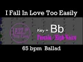 Download Lagu I Fall In Love Too Easily - with Intro + Lyrics in Bb (Female) - Jazz Sing-Along