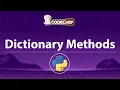 Python Dictionary Methods get setdefault update clear copy keys CodeChef