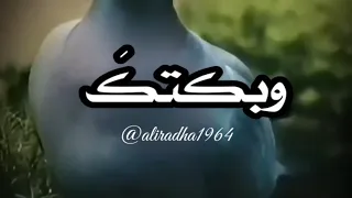 وبكتك بالارض العيون تألما     دندنها