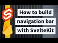 How to build bootstrap navigation bar in SvelteKit