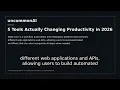 5 Tools Actually Changing Productivity in 2026