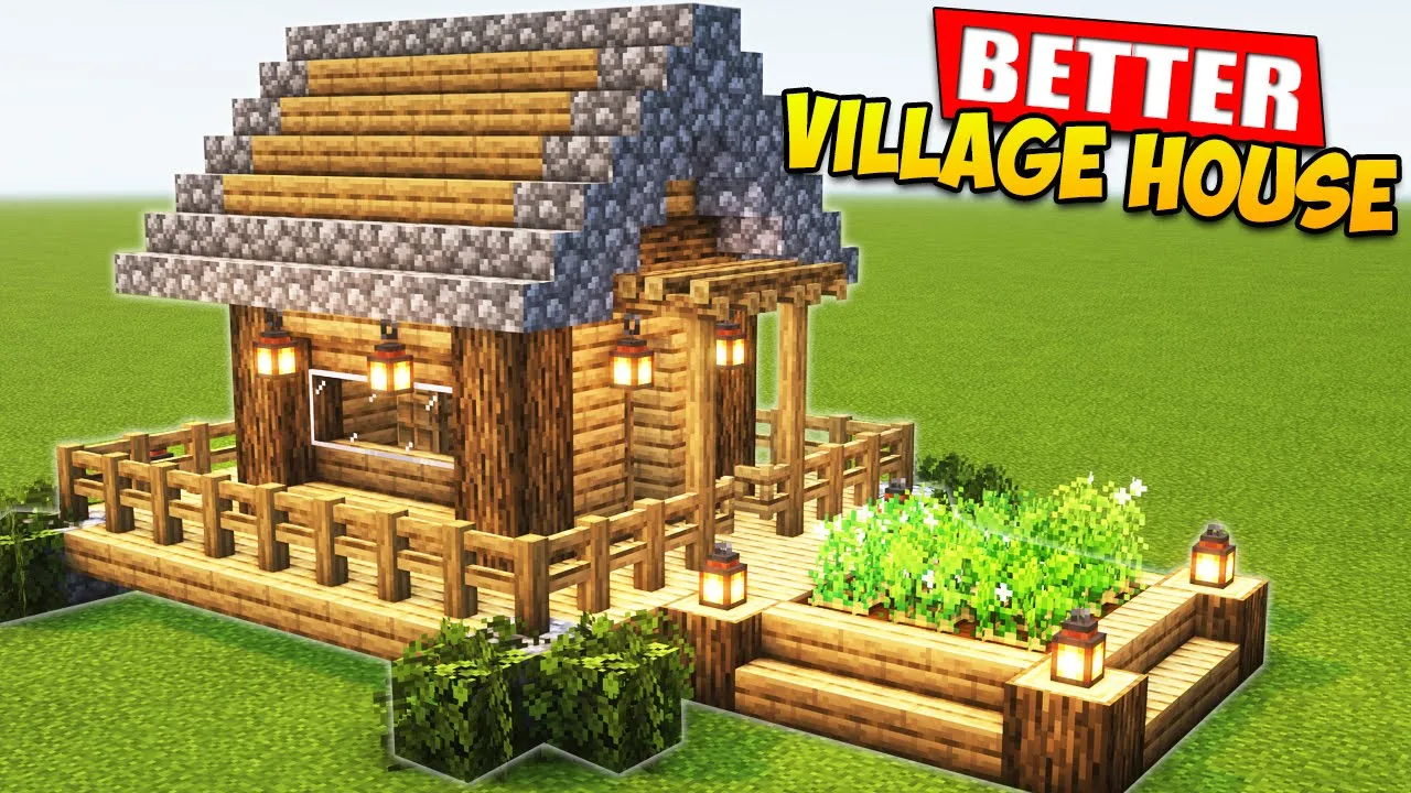 Minecraft: Upgraded Village House Tutorial ⚒️