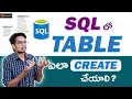 How to Create a Table SQL in Telugu SQL Tutorials in Telugu