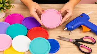 A Melhor Ideia de Reutilização com Tampas Plásticas!