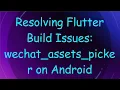 Resolving Flutter Build Issues wechat - assets