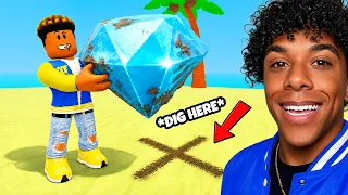 ROBLOX DIG And CLEAN To Become RICH!!