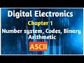 12th std Digital Electronics Chapter 1 Number System Code Binary Arithmetic ASCII CODES