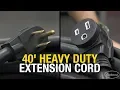 220V 40 Heavy Duty Extension Cord Power Welders Plasma Cutters Compressors More - Eastwood