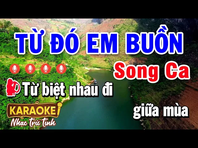 KARAOKE TỪ ĐÓ EM BUỒN SONG CA | Style Rumba Pro TH 2 | Karaoke Nhạc Trữ Tình