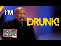 I m DRUNK Funny Alcohol Questions That Made Steve Harvey LOSE IT On Family Feud