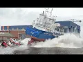 Download Lagu Ship Launch of General Cargo Ship ELKE K. at Royal Bodewes shipyard