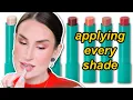 ALL 6 THRIVE CAUSEMETICS SHEER STRENGTH HYDRATING LIP TINTS SWATCHED