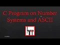 C Tutorial 4 1 C Code for Decimal Number and Decimal to binary