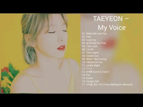 Download MP3 [DOWNLOAD LINK] TAEYEON - MY VOICE (MP3)