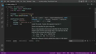 Create Windows notification using Python