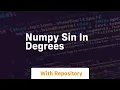 numpy sin in degrees