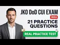 JKO DoD CUI Training Exam 21 Questions Answers To Ace Your 2026 Certification Fast