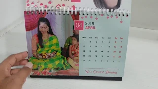 Picsy Personalized Calendar Desk Photo Calendar 2019