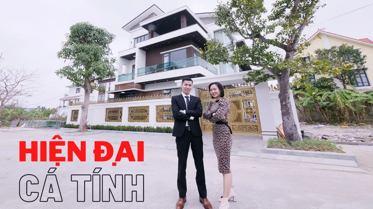 Review biệt thự hiện đại 3 tầng với không gian mở tại KĐT Cầu Rào