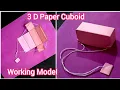 Mathematics Shapes Cuboid 3D Working Model How To Make Paper 3D Cuboid Working Model