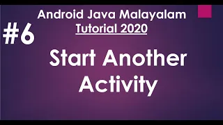 Android Java Malayalam Tutorial 2020 - 06