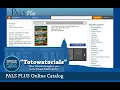 How to Use the PALS Plus Online Catalog to Request Books and DVDs at the Totowa Public Library