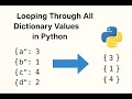 Looping Through All Dictionary Values in Python Using set Explained