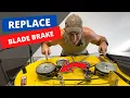 HOW TO CHANGE John Deere blade brakes 42 in