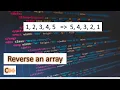 How to reverse an array in Hindi Interview Questions C Top 50 array Interview Questions lec -2